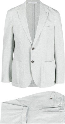 Single-Breasted Ribbed Blazer