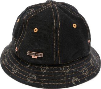 Regenerated denim bell hat