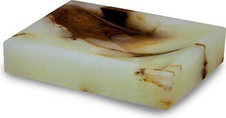 Marble Crafter Myrtus Onyx Polished Rectangular Soap Dish