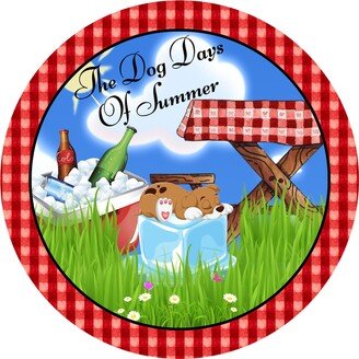 The Dog Days Of Summer Sign, Door Hanger, Wreath Attachment, Sweet Magnolia, Nonni