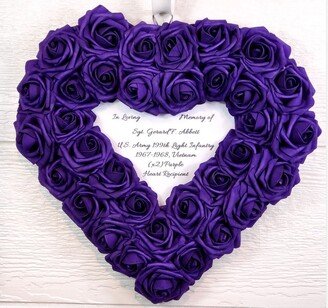 In Loving Memory Purple Heart Recipient Rose Memorial