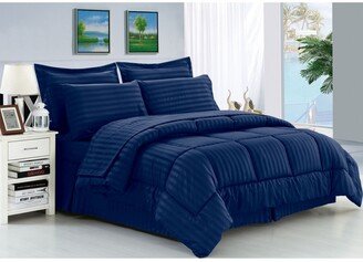 Dobby Stripe 8 Pc. Comforter Set, King/California King