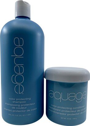 Aquage Color Protecting Shampoo 35 OZ & Conditioner 16 OZ