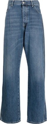 Wide-Leg Panelled Jeans