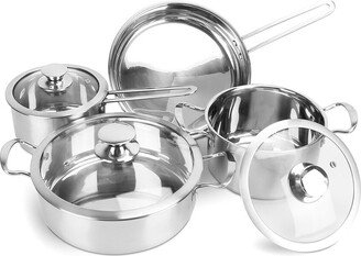 Fresh Fab Finds Induction 5Pc Stainless Steel Cookware Set-AA