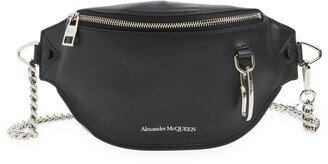 Chain Strap Leather Belt Bag
