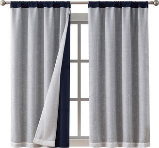 Set of 2 Ellie Blackout Panel Pair Curtain Panels