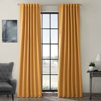 Exclusive Fabrics Marigold Blackout Curtain Thermal Panel Pair