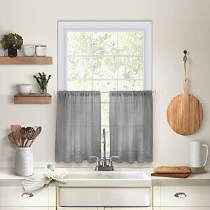 Cameron Kitchen Window Tier Set, 24 x 30