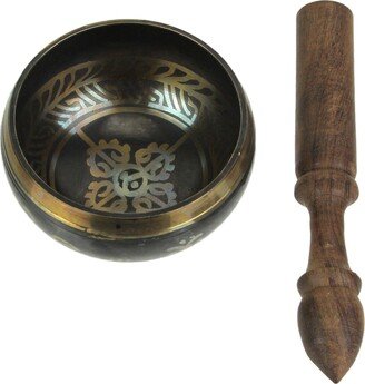 Things2Die4 Brass Tibetan Meditation Singing Bowl With Wooden Mallet 4 Inch - 2.25 X 4 X 4 inches