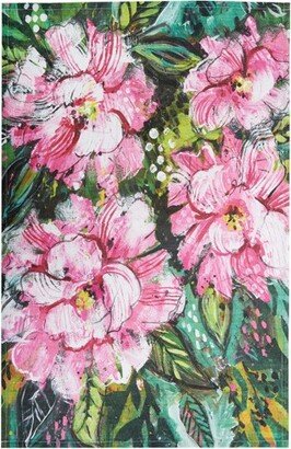 Peony Printed Kitchen Towel