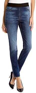 Faded Stretch Denim Leggings