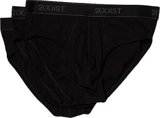 3-Pack ESSENTIAL No Show Brief (Black New Logo) Men's Underwear