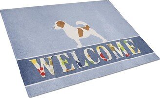 BB5511LCB Jack Russell Terrier Welcome Glass Cutting Board