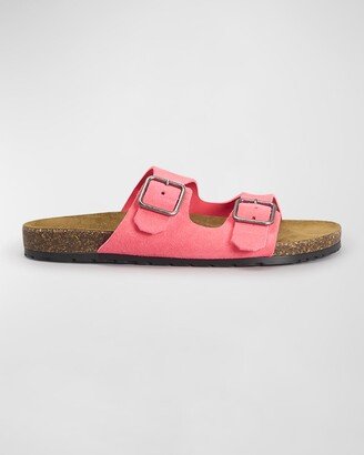 Jimmy Dual-Buckle Slide Sandals