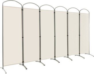 6.2Ft Folding 6-Panel Room Divider for Home Office Living Room - 130