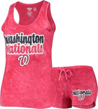 Women's Concepts Sport Red Washington Nationals Billboard Racerback Tank Top and Shorts Set