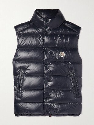 Tibb Logo-Appliquéd Quilted Shell Down Gilet