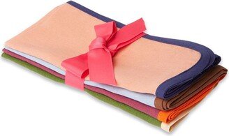 large Rainbow linen napkins (set of 4)