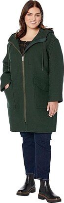 Plus Lynnford Coat in Insuluxe Fabric (Heather Dark Pine) Women's Coat