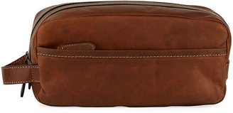 Logan Leather Travel Kit, Dark Brown