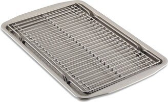 Bakeware 11 x 17 Baking Sheet Pan & Expandable Cooling Rack 3-Pc. Set