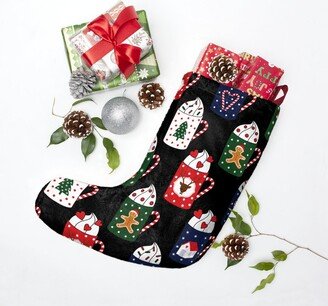 Winter Hot Chocolate Christmas Stockings, Stocking, Holiday Decor, Home Decor