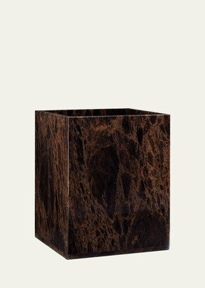 Obsidian Burl Waste Basket