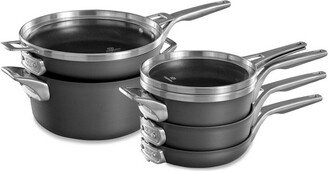 Premier Nonstick with MineralShield 8pc Space-Saving Cookware Set