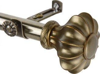 InStyleDesign Amor Adjustable Antique Brass Curtain Rod Set