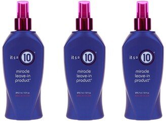 3 Pack 10 Oz Miracle Leave-In Product