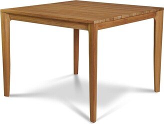 Curated Maison Cateline 39 Inch Square Teak Outdoor Dining Table