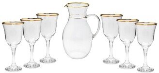 Alice Pazkus 7Pc Drinkware Set With Rim Design