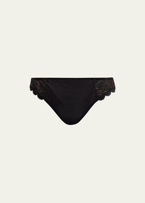 Singuliere Embroidered Tulle Tanga