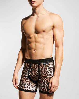 Men's Leopard Boxer Briefs