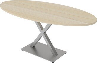 Skutchi Designs, Inc. 3X6 Oval Conference Room Table With X Base Electrical And Data Unit