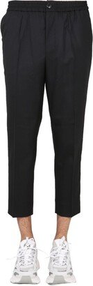 Straight Leg Cropped Trousers-AS