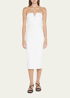 Nabi Strapless Midi Sheath Dress