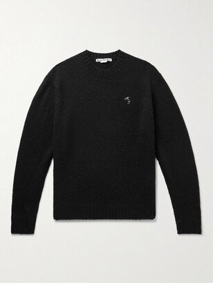 Kowy Logo-Embroidered Shetland Wool Sweater