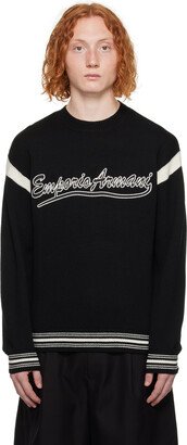 Black Embroidered Sweater-AA