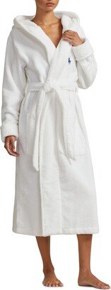 Crest Print Organic Cotton Robe