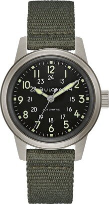 Men's Military Heritage Hack Veteran's Watchmaking Initiative Watch in Stainless Steel with 3-Hand Automatic