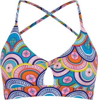 Rubisnacks Barcelona Multi Colorwheel Sports Bra Top