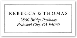 Address Labels: Dazzling Union Address Label, Grey, Matte