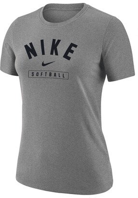 Women's Softball T-Shirt in Grey