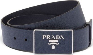 Saffiano leather belt-AB