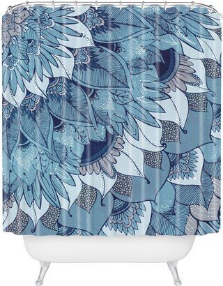 RosebudStudio Control Shower Curtain Blue