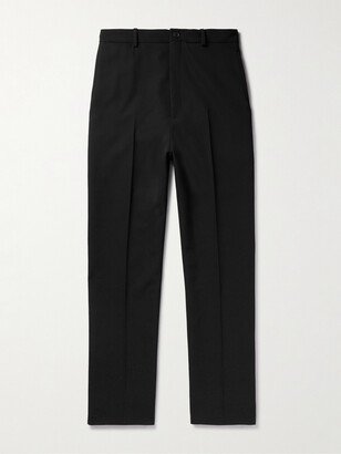 Wide-Leg Twill Trousers-AC