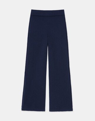 Cotton Wool Chainette Wide Leg Pant