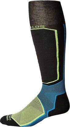 XSKI Custom Fit Ski (Charged Raven) Knee High Socks Shoes